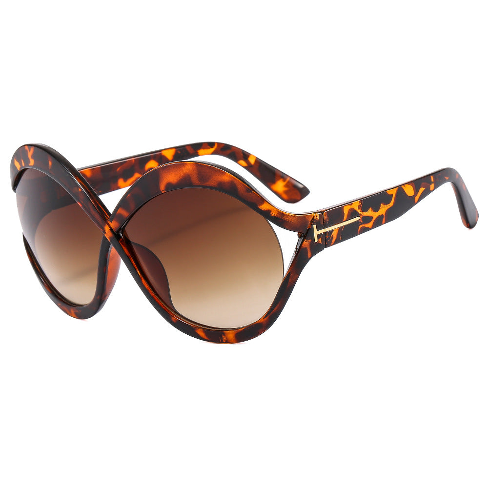 Chic Übergroße Katzenausschnitt Sonnenbrille