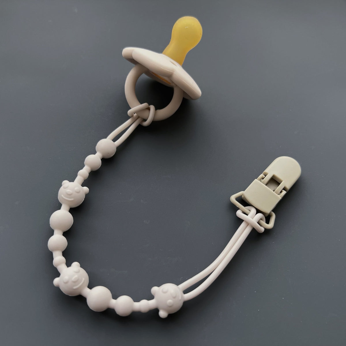 Silikonperlen Schnullerkette mit Sicherheitsverschluss