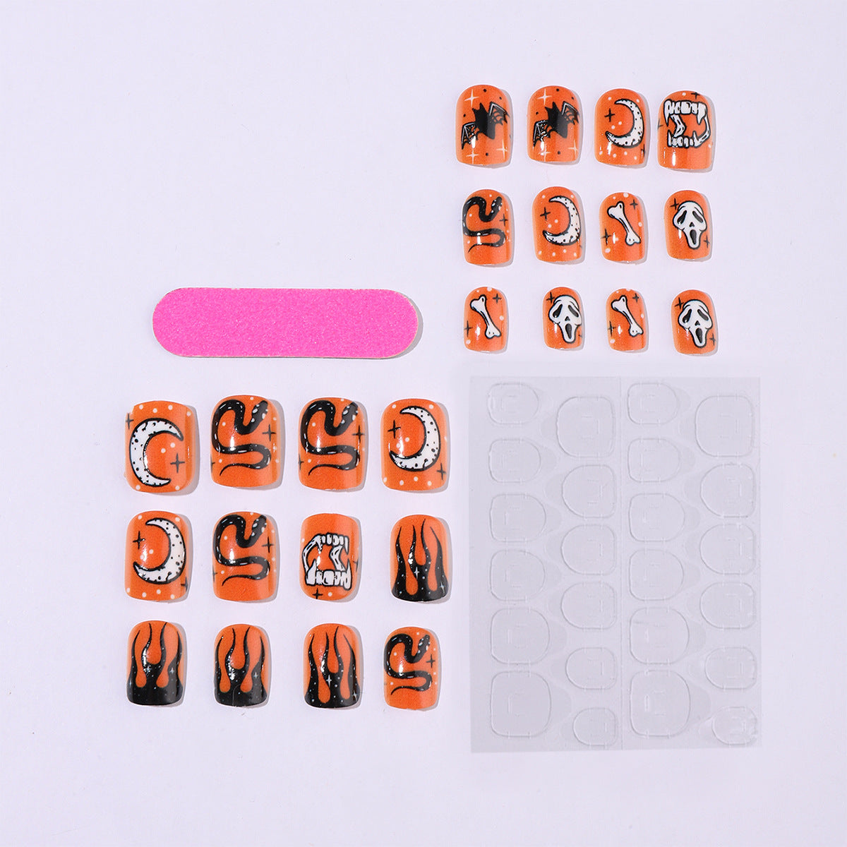 Kreatives Kunstnagelset mit Halloween-Motiven Brehn