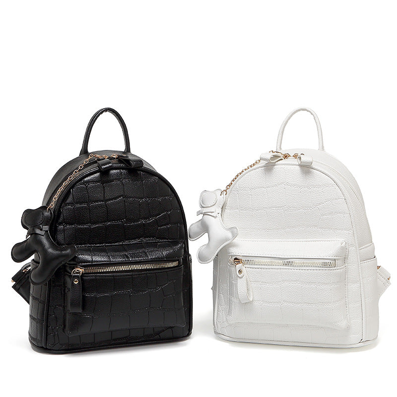 Krokodil-Prägung Mini Chic Rucksack Brehn