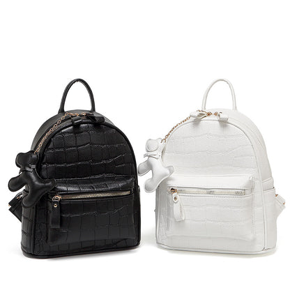 Krokodil-Prägung Mini Chic Rucksack Brehn