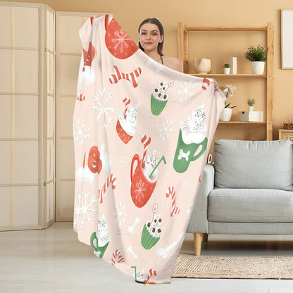 Gemütliche Halloween-Themen Fleece Decke