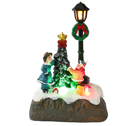 Nostalgische Weihnachtsdorf Szene Brehn