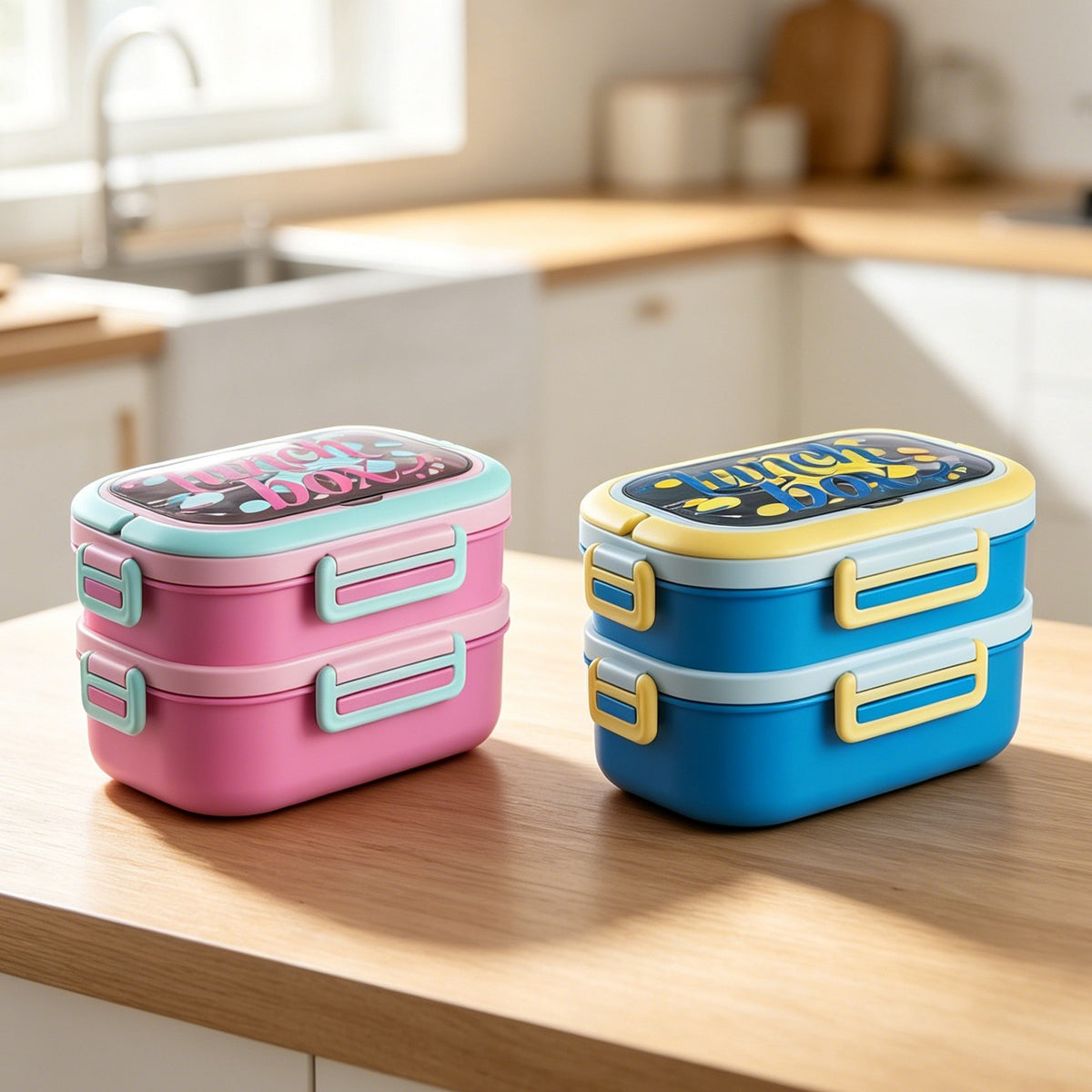 Vielseitige Multifunktions-Lunchbox mit lustigem Design