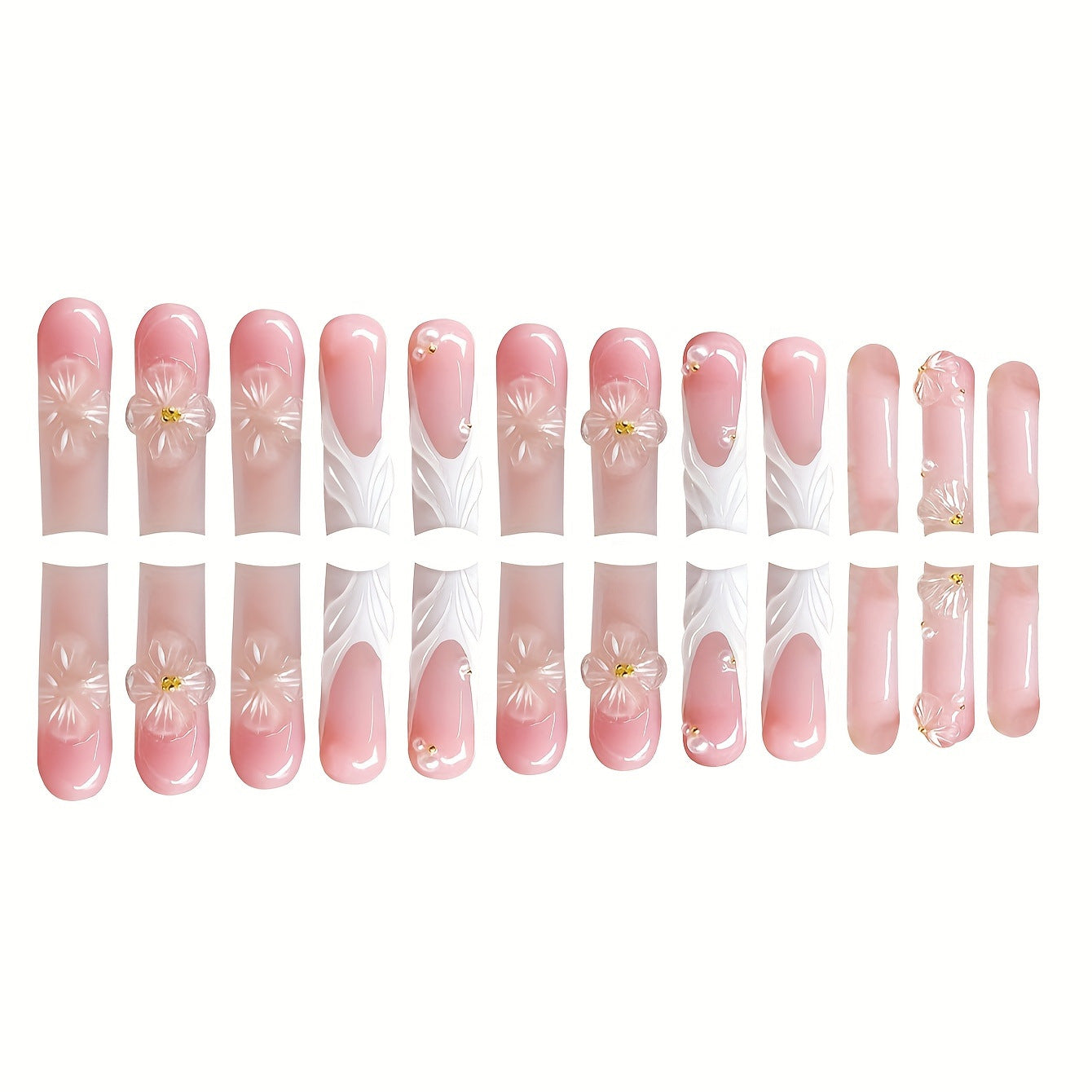 Dekorativer Press-On Nagelset Brehn