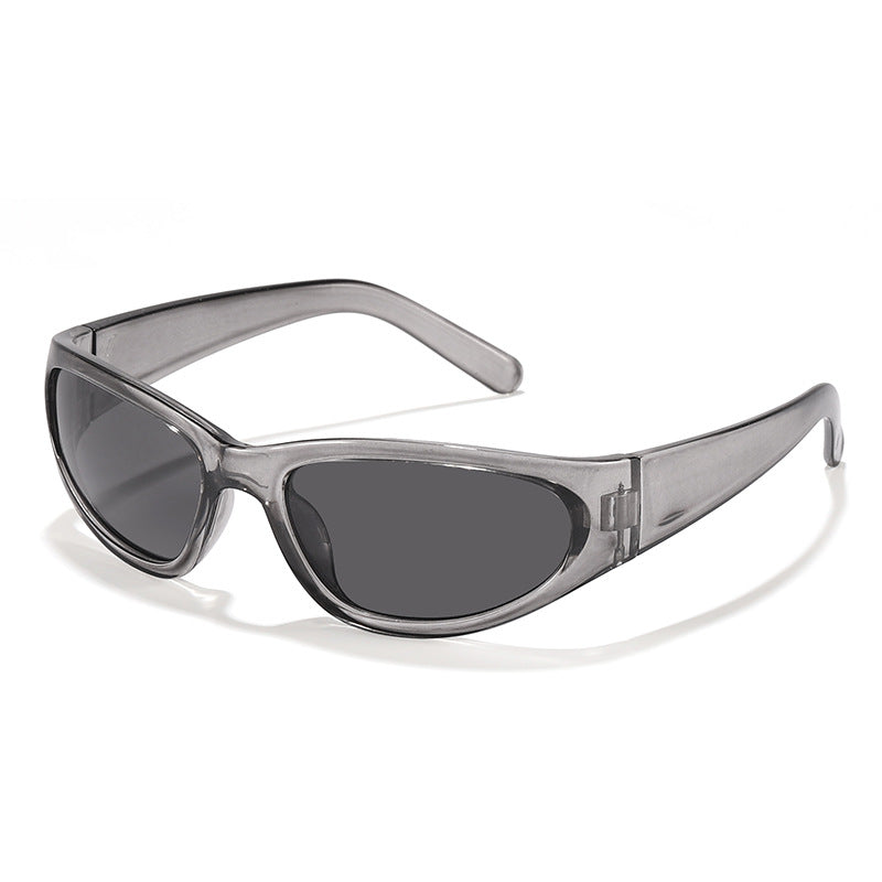 Damen modische Sonnenbrille im futuristischen Stil Brehn