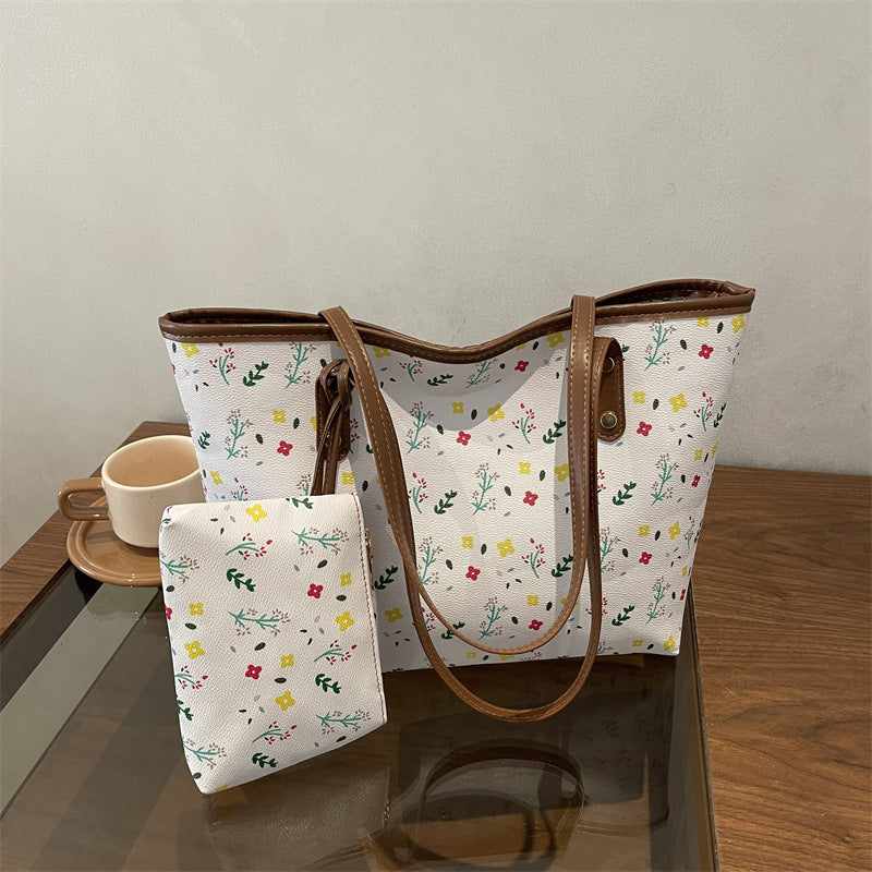 WoFloral gemusterte Strandtasche Brehn