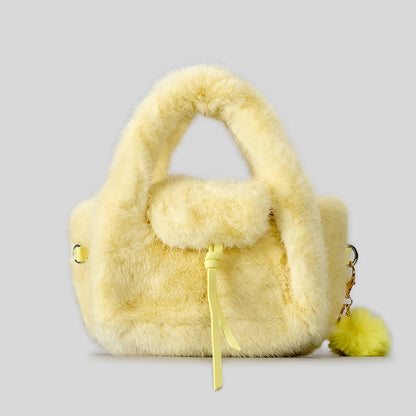 Luxuriöse Kunstpelz-Handtasche