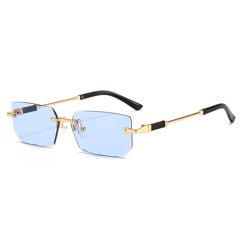 Damen elegante und modische Sonnenbrille mit transparentem Rahmen Brehn