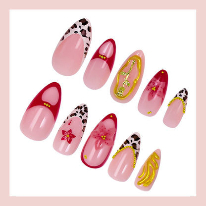 Kunstnagelset mit kreativen Tier- und Blumendesigns Brehn