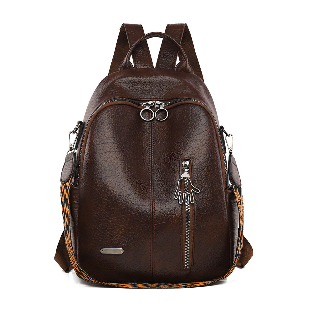 Lässiger Leder-Rucksack Brehn