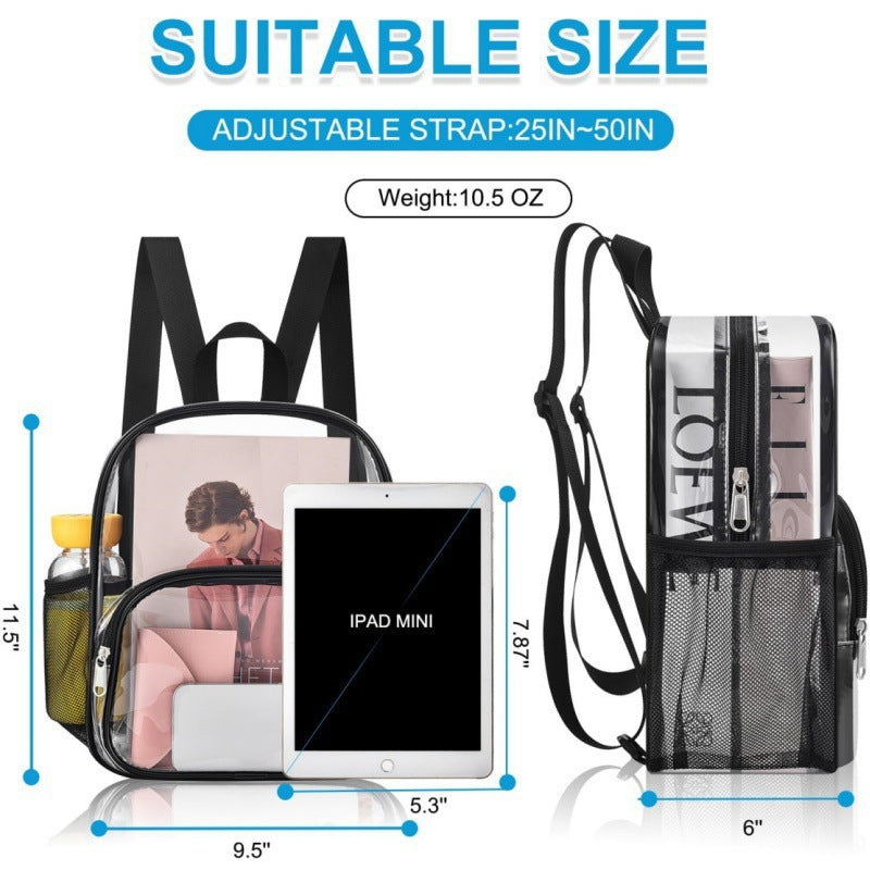 Unisex durchsichtiger Komfort-Rucksack Brehn