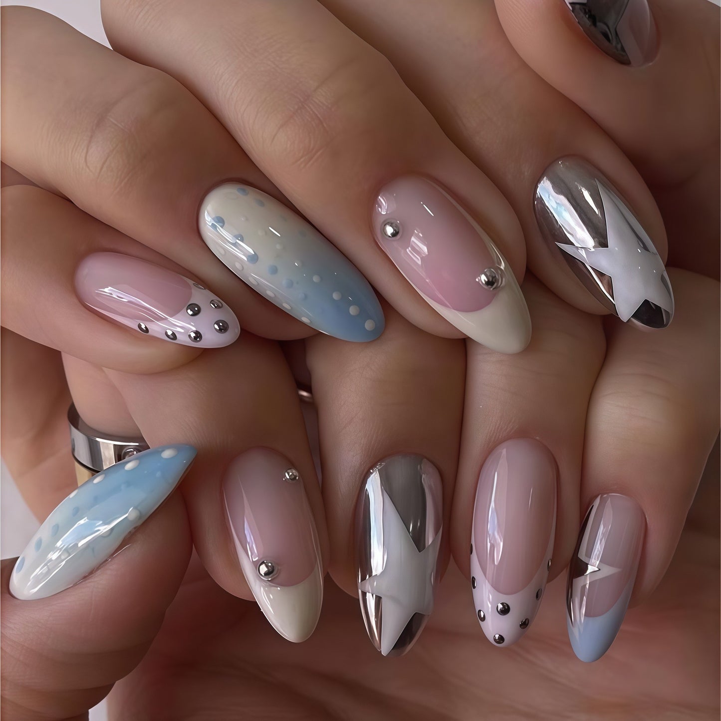 Chic Dekorative Druck-Ne Nail Art Brehn