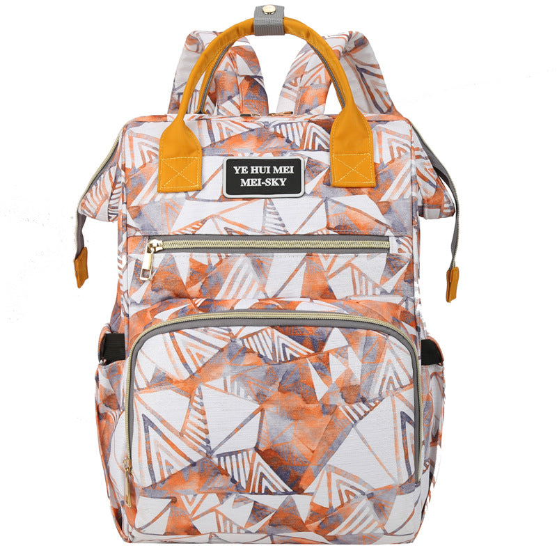 Stylischer geometrischer Druck Rucksack Brehn