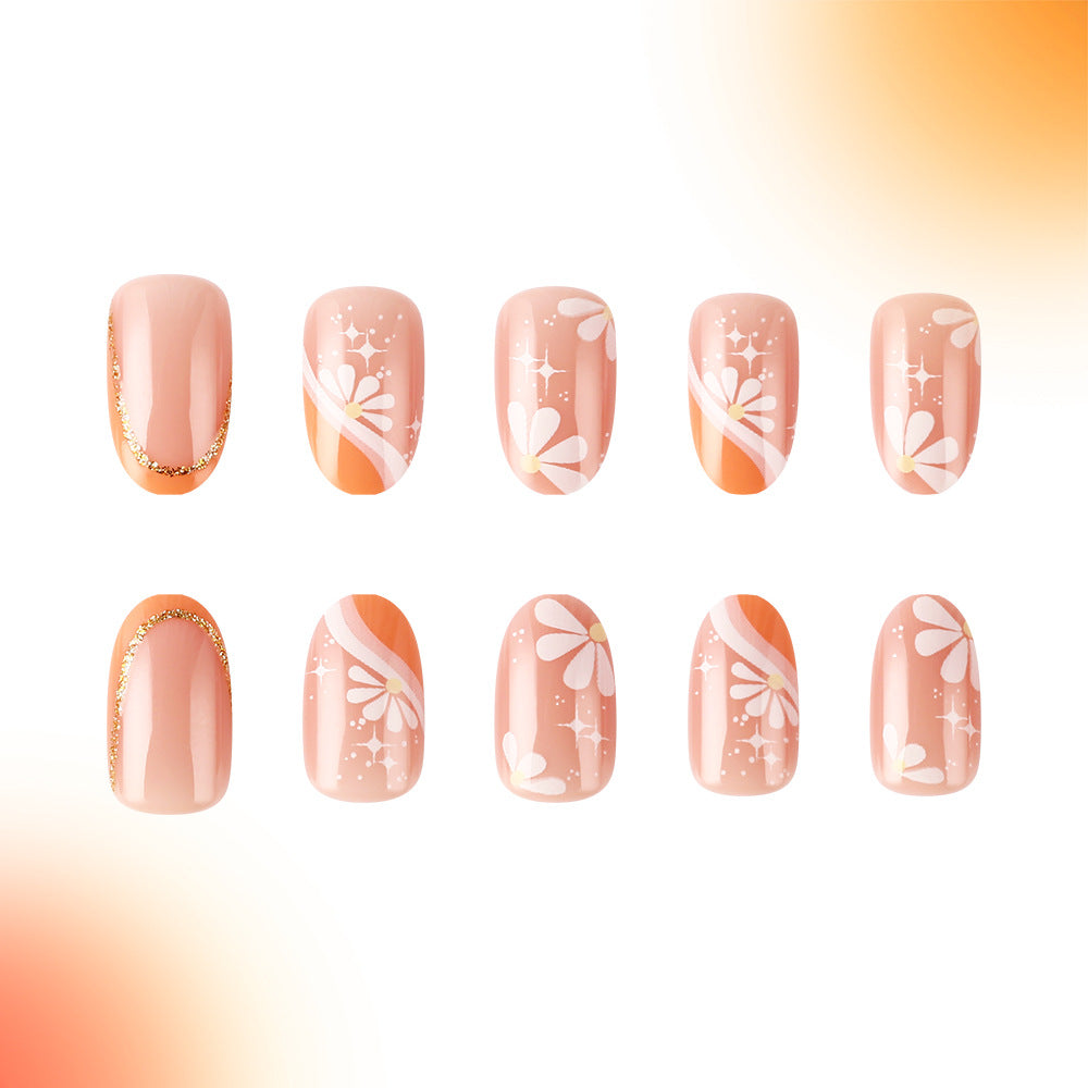 Elegantes Florales Design Nail Art Brehn