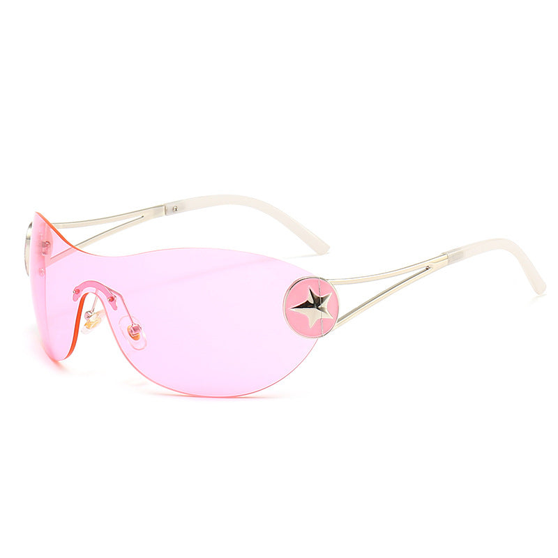 Damen Modische Sonnenbrille mit transparentem Design und stilvollen Akzenten Brehn
