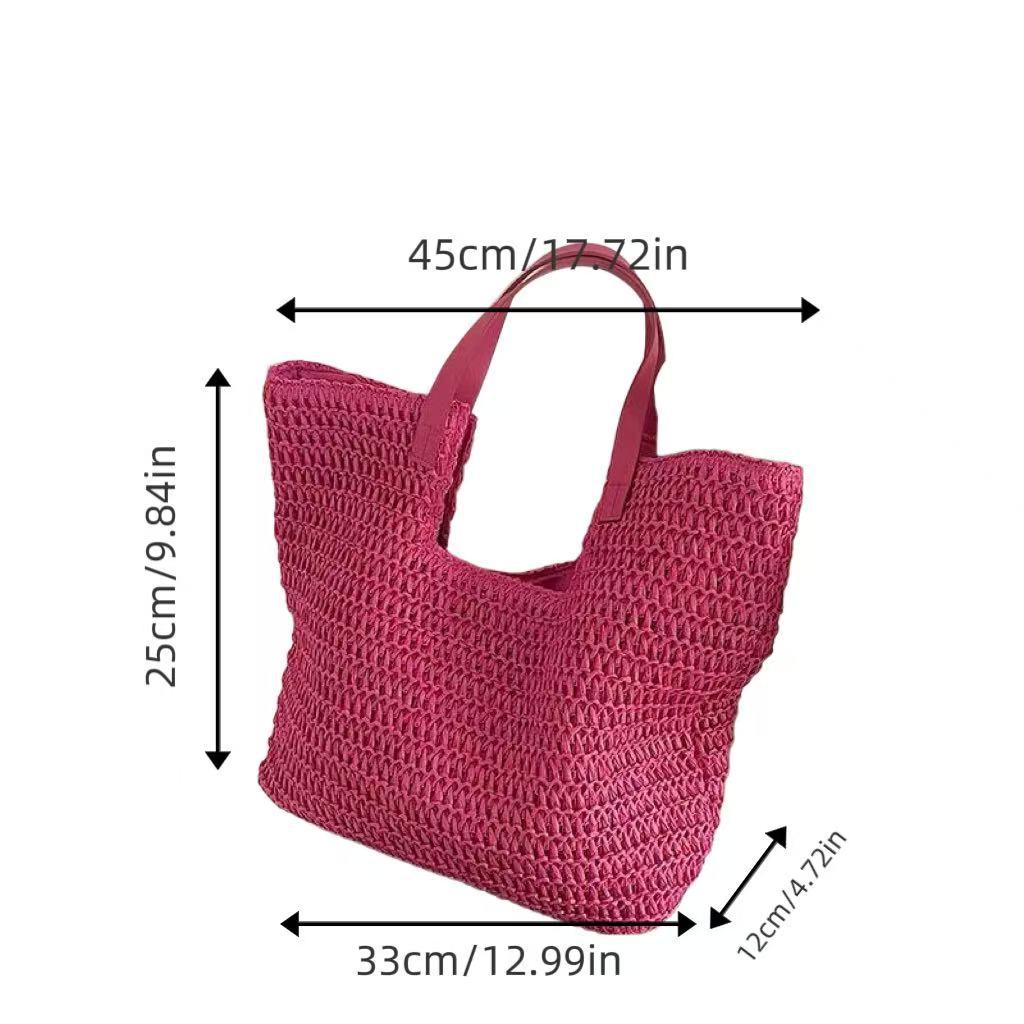 Geräumige Bast-Strandtasche Brehn