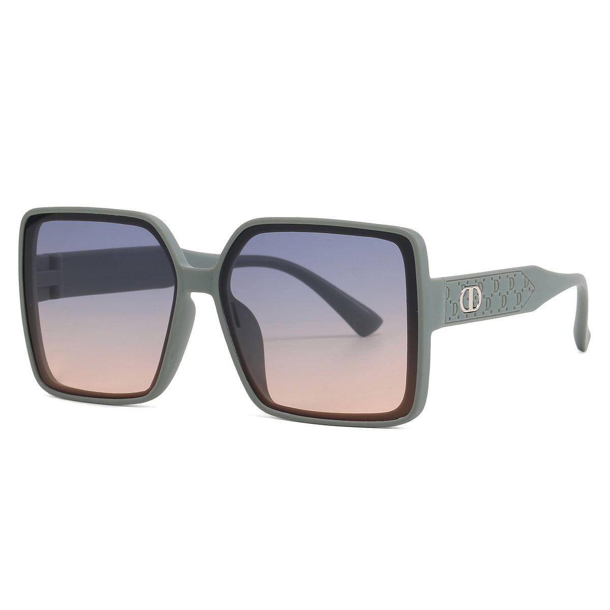 Damen modische quadratische Sonnenbrille mit transparentem Design Brehn