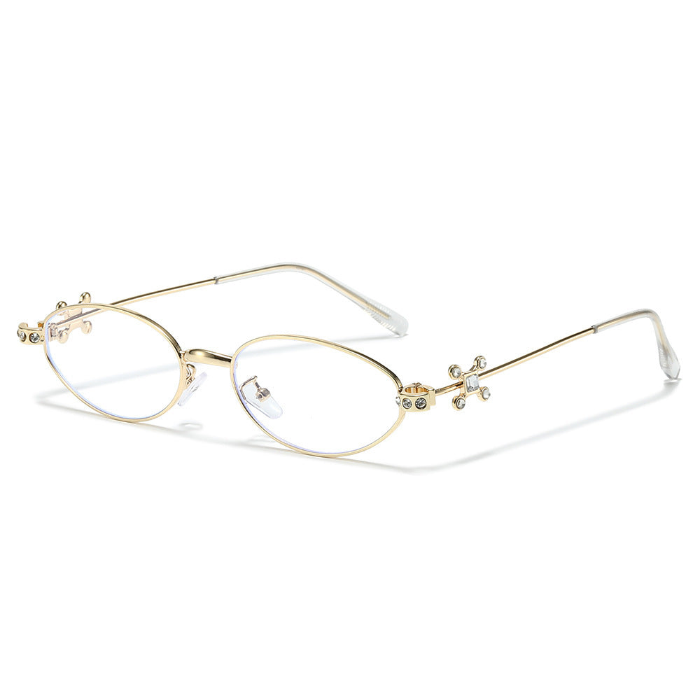 Elegante mit Strass verzierten Cateye-Sonnenbrille Brehn