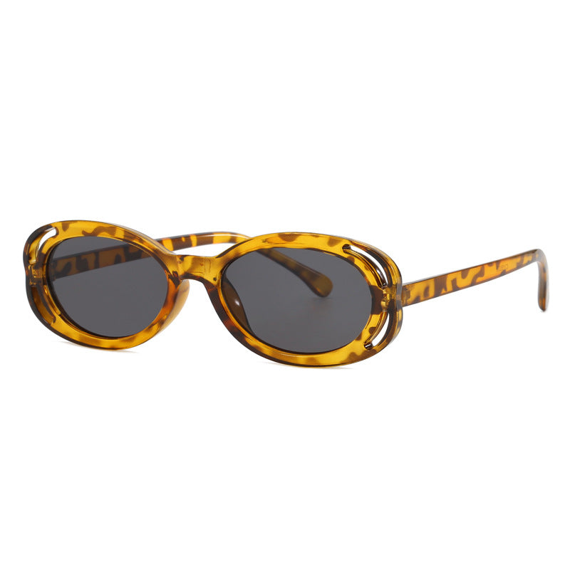 Damen modische Sonnenbrille mit ovalem Rahmen und einzigartigem Design Brehn