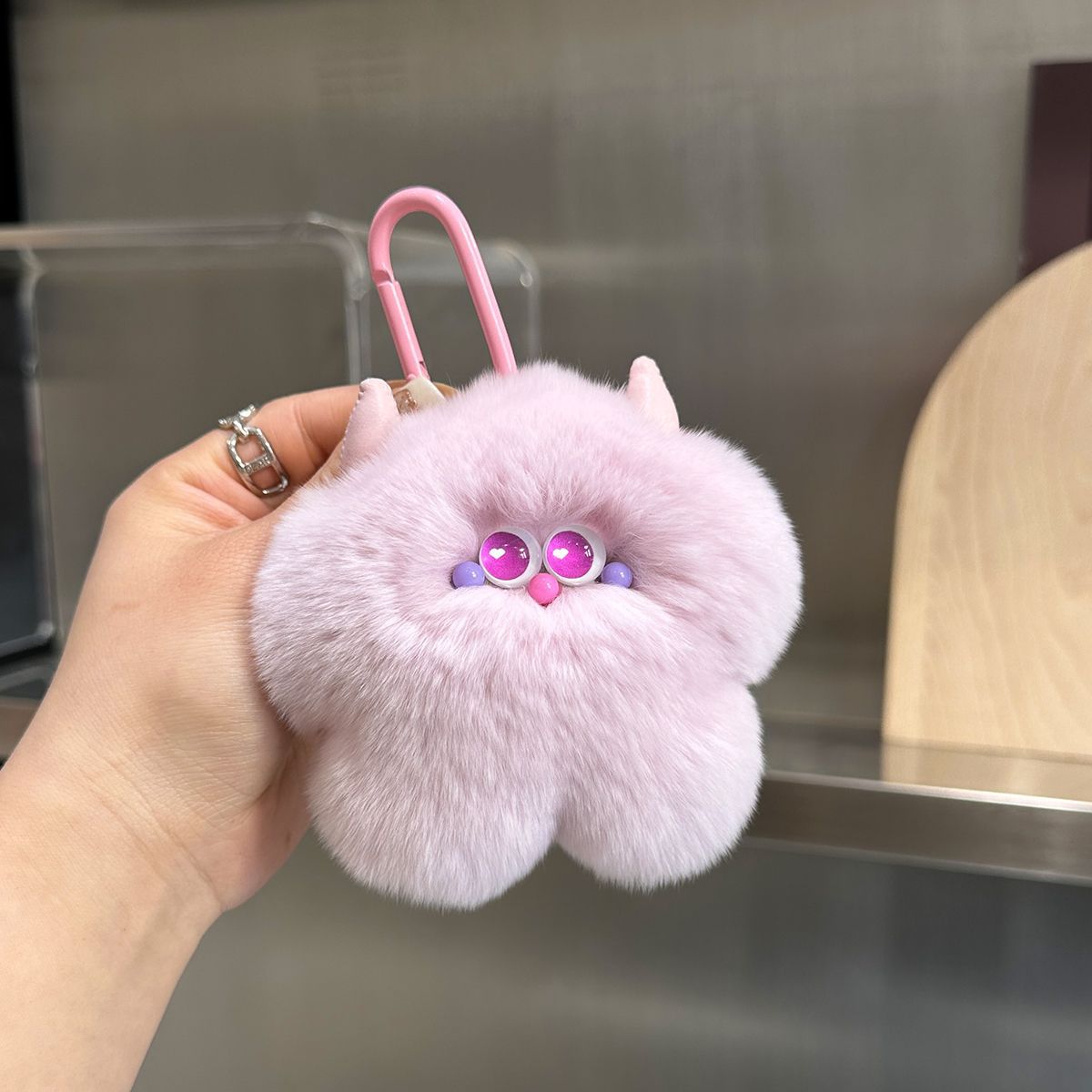 Flauschige Charakter Schlüsselanhänger Charm Brehn