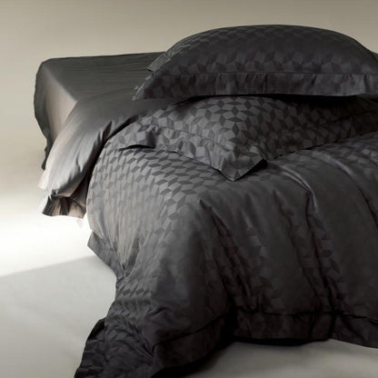 Luxus Jacquard Geometrisches Bettbezug Set