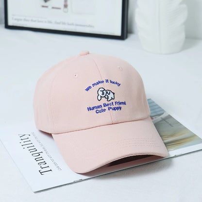 Damen Bestickte Welpen-themed Baseballcap Brehn