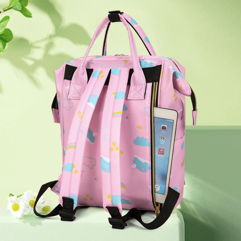Verspielt bedruckter multifunktionaler Baby-Rucksack Brehn