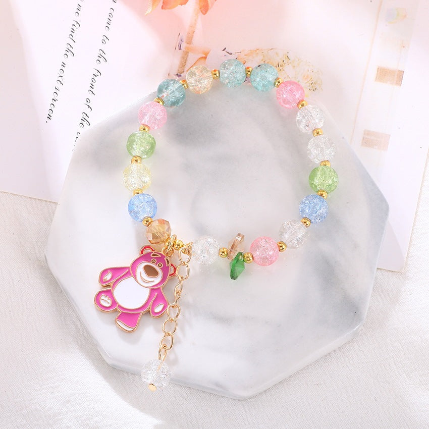 Verspieltes Armband mit Bunten Glasperlen Brehn
