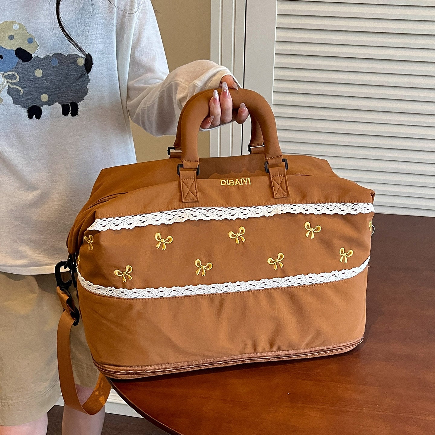 Mode Multi-Taschen Reise Duffle Brehn