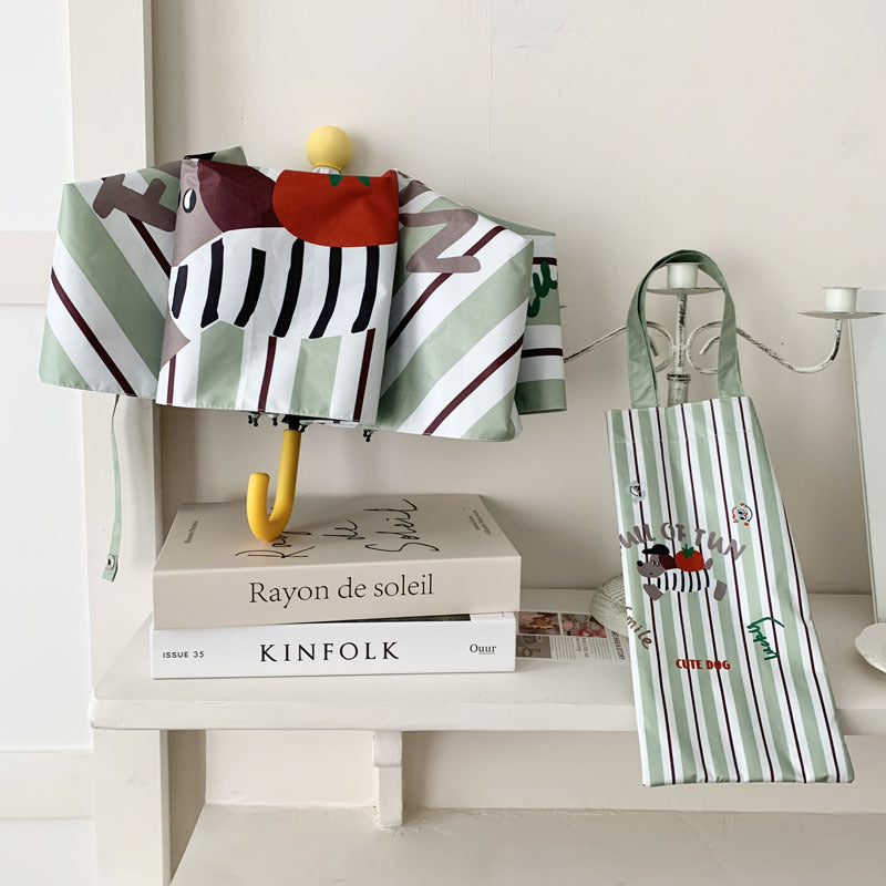 Damen kreativer Faltregenschirm mit verspieltem Tierdesign Brehn
