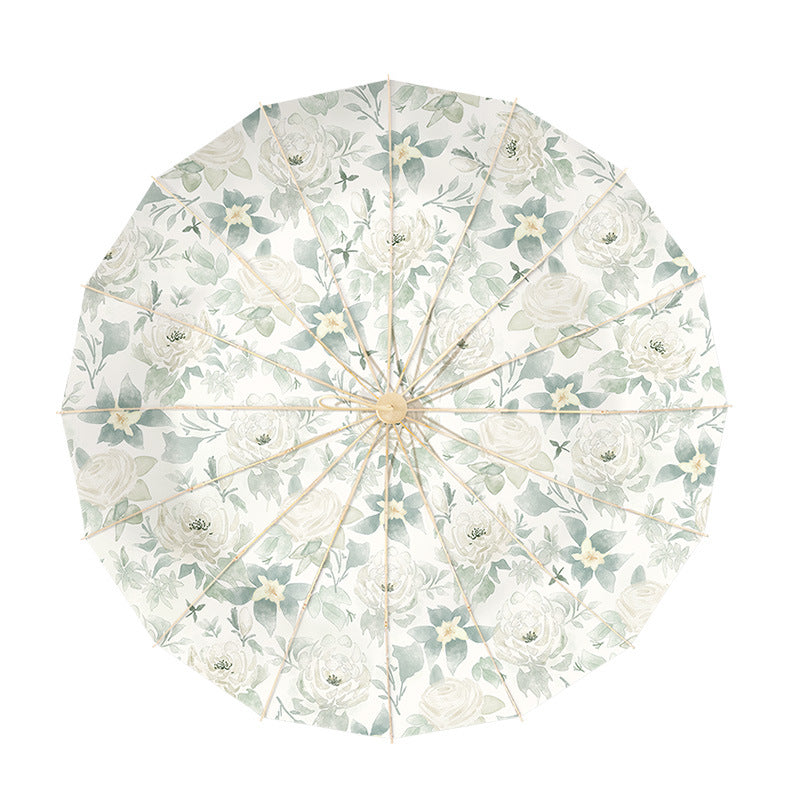Damen eleganter Blumen-Regenschirm Brehn