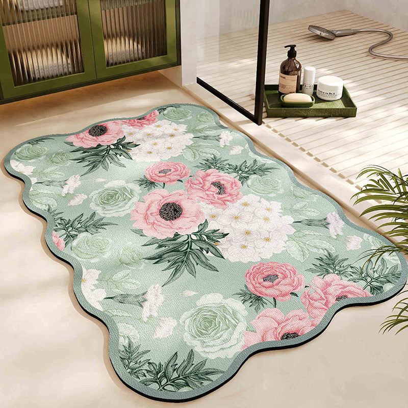 Floral Pattern Badmatte Brehn
