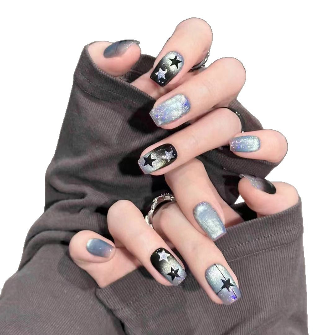 Sternennacht-Themen Press-On Nagelkunst Set Brehn