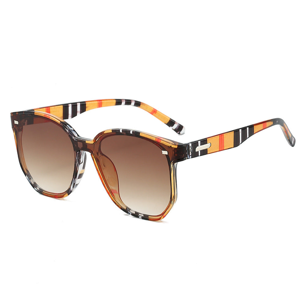 Geometrischer Rahmen Oversized Sonnenbrille Brehn