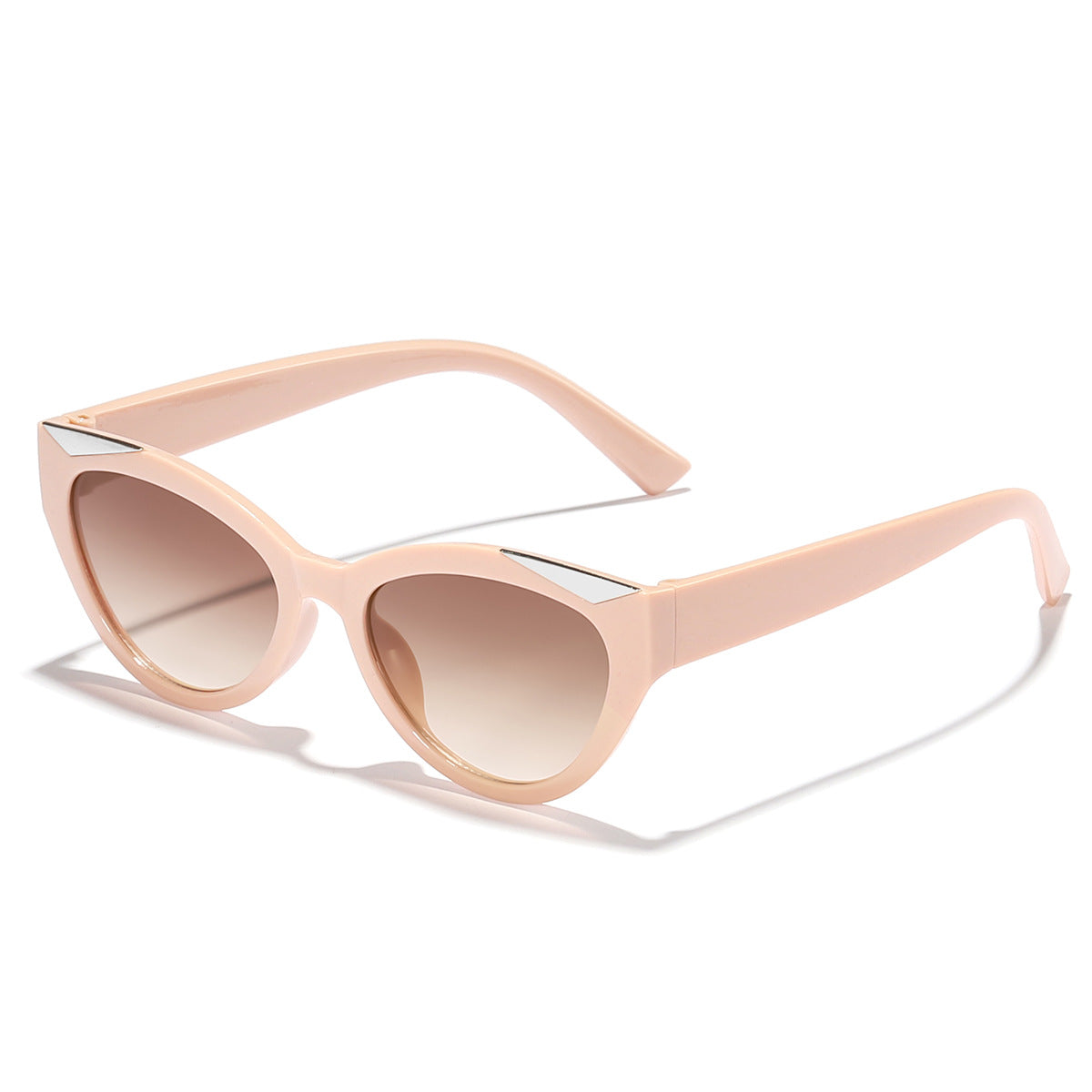 Damen modische Cat-Eye Sonnenbrille mit glänzenden Details Brehn