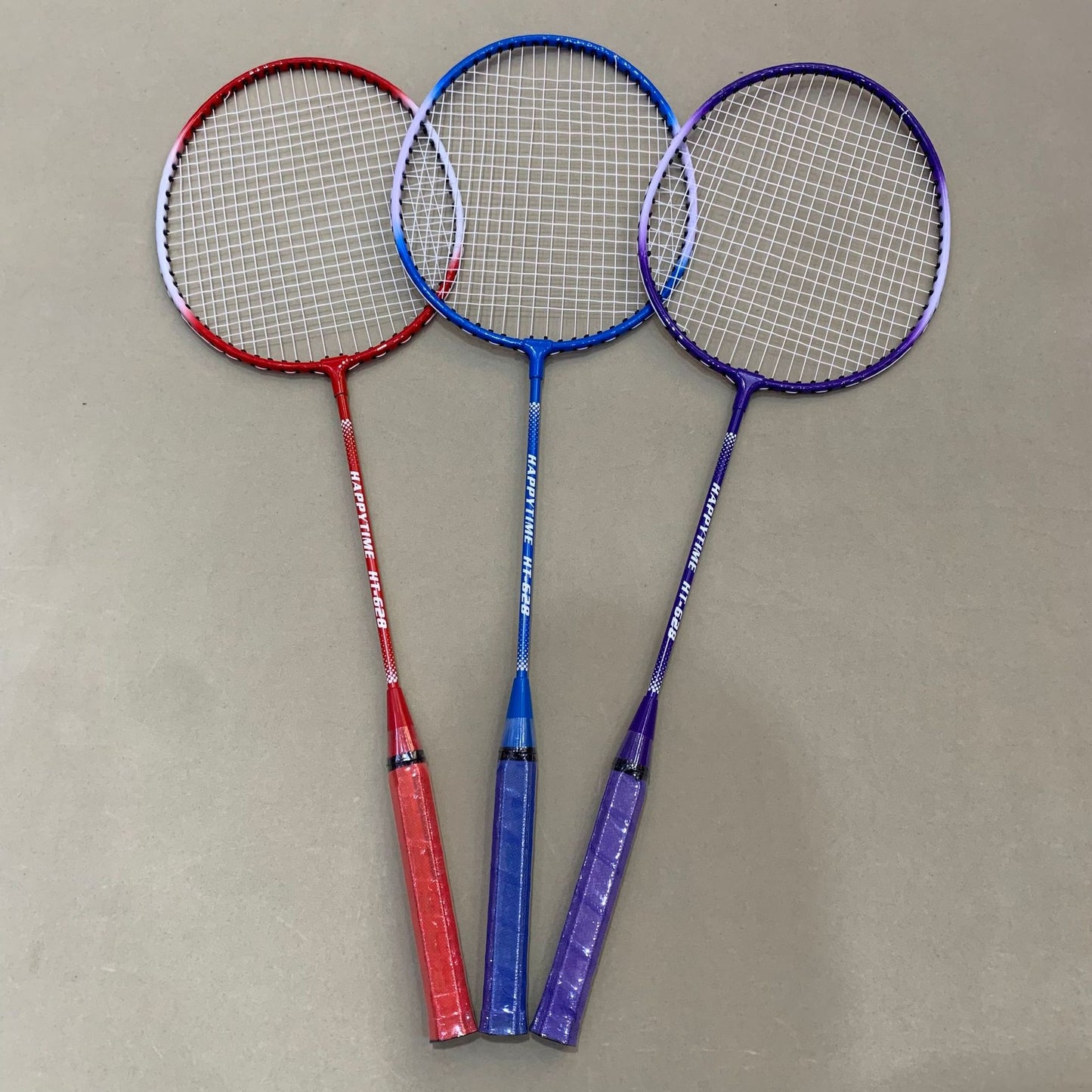 Badminton Schläger-Set mit Mehrfarbigen Rackets und Schutzhülle Brehn