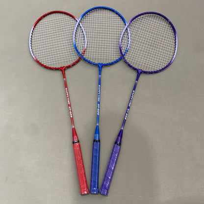 Badminton Schläger-Set mit Mehrfarbigen Rackets und Schutzhülle Brehn
