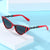 Damen Cat-Eye Sonnenbrille mit stilvollen Kettenakzenten Brehn