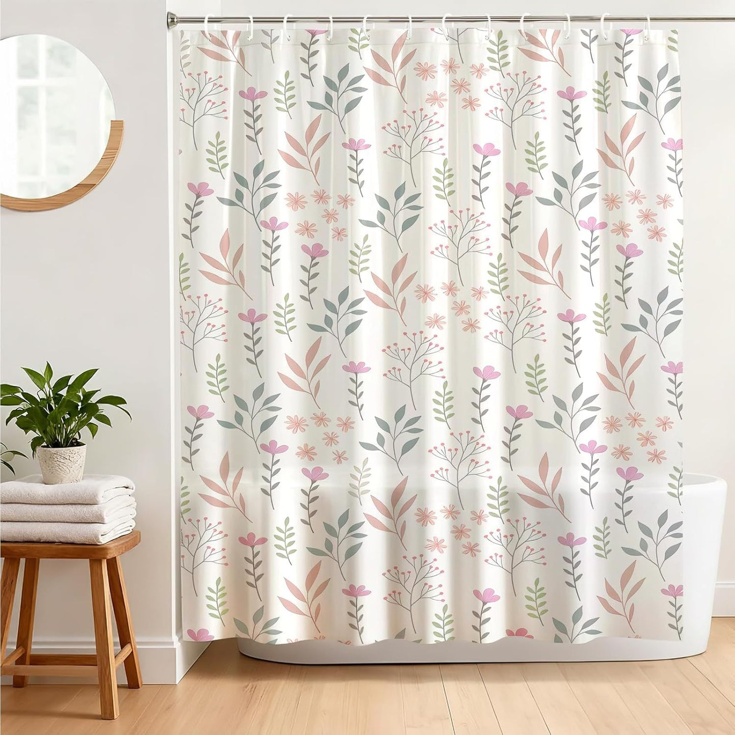 Florales Druck Duschvorhang Brehn
