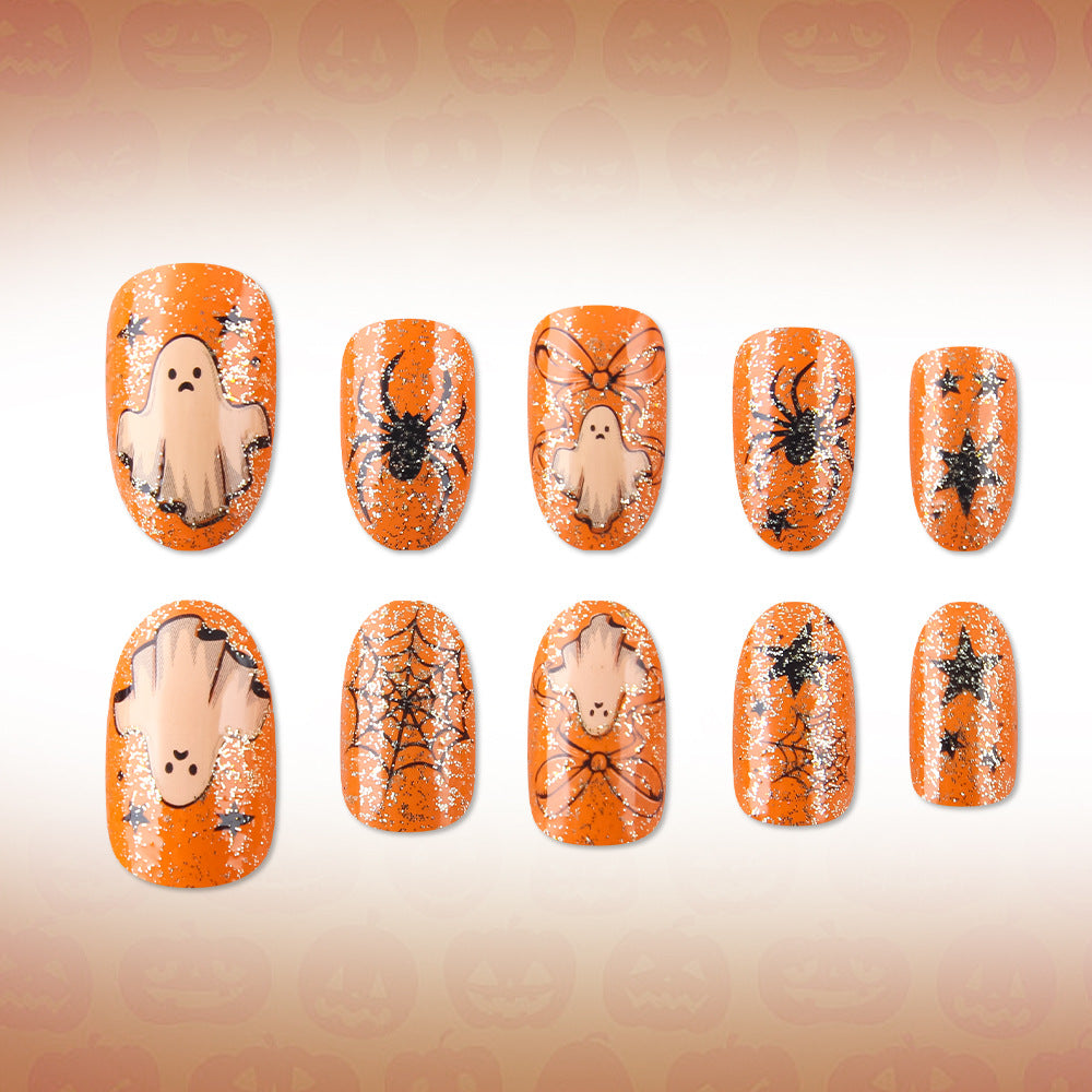 Spooky Themed Glitter Nagelkunst Set Brehn