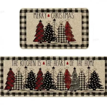 Festliche Weihnachtsküchenmatten-Set Brehn