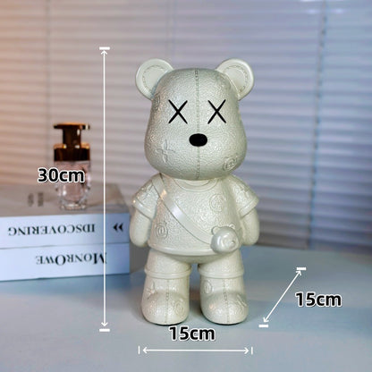 Künstlerische Bärenfigur für die Heimdekoration
