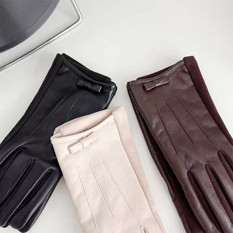 Elegante Leder Touchscreen Handschuhe Brehn