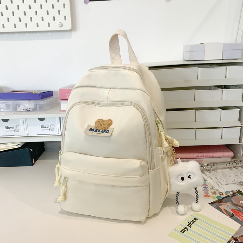 Lässiger Mehrfach-Taschen Schulrucksack