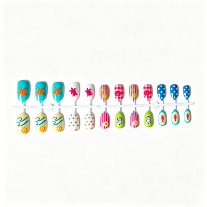 Kreatives Sommer-Thema Nagelkunst Set