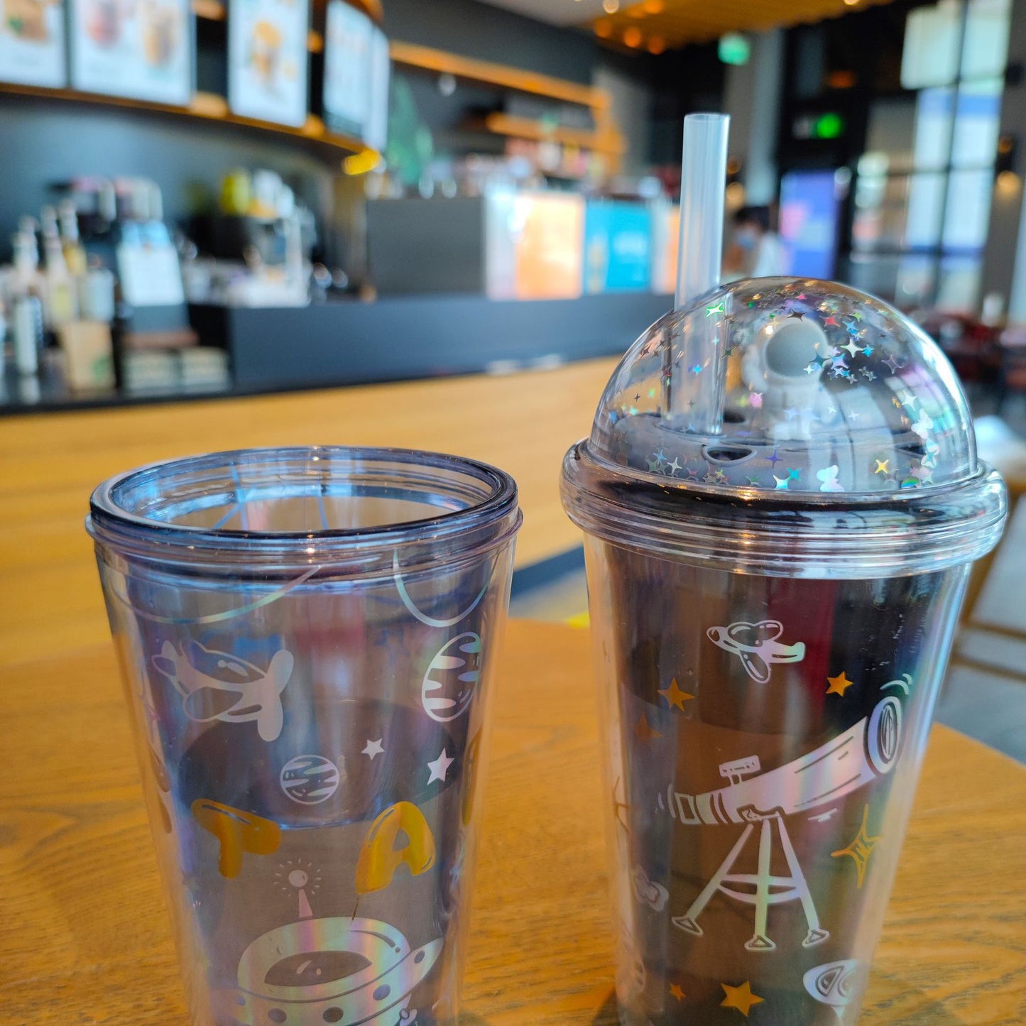 Damen Isolierte Trinkflasche mit kreativem Astronauten-Design Brehn