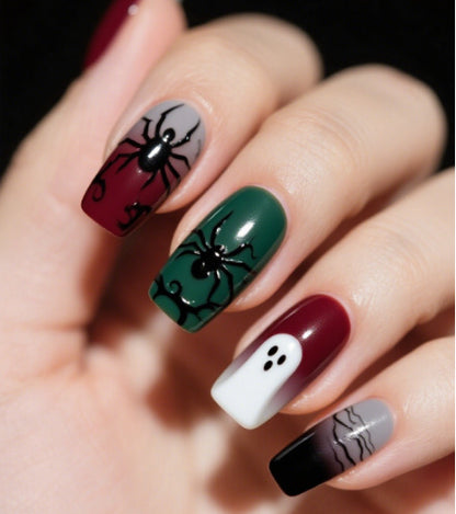 Halloween-Themen-Nagelkunstverlängerungen Brehn