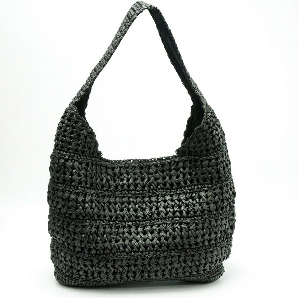 Hobo-Tasche Aus Handgeknüpftem Material Brehn