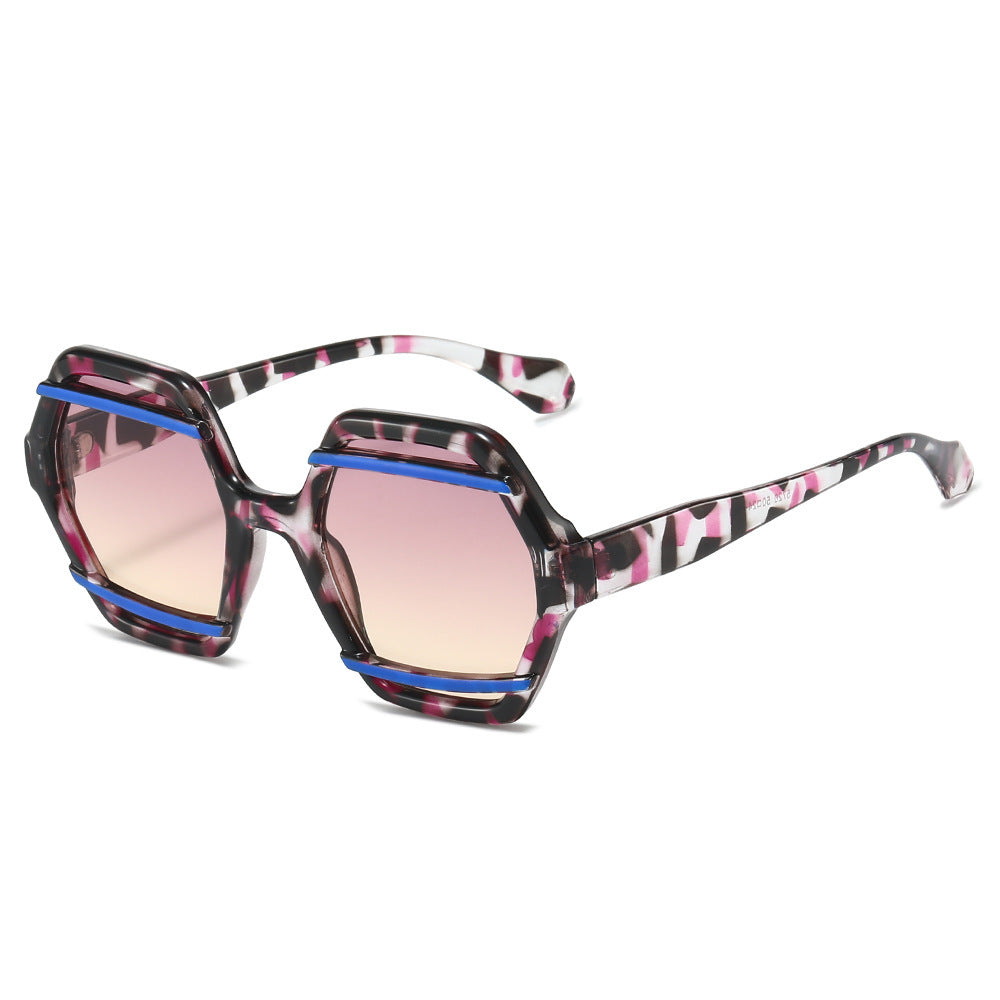 Oversized geometrische Sonnenbrille Brehn